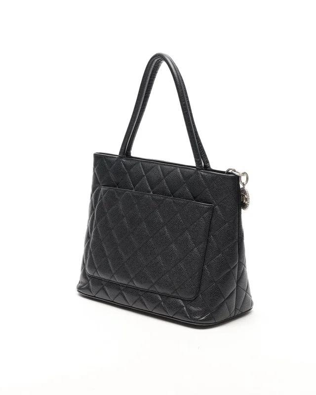 Chanel Caviar Medallion Tote Bag in Caviar leather from A Retro Tale, photo 3 of 12