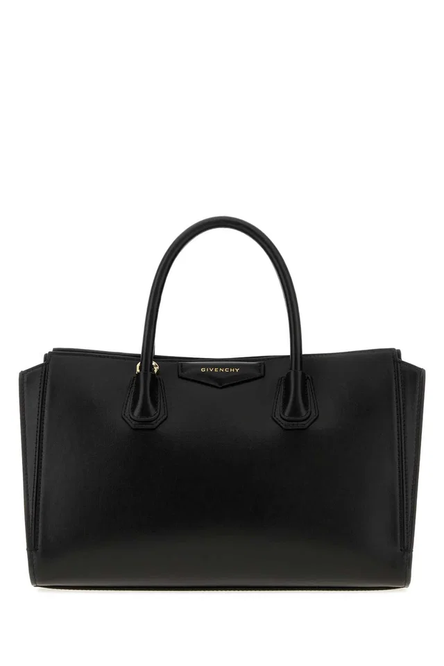 Givenchy Structured Leather Tote Bag — Black in Black Leather from HEWI