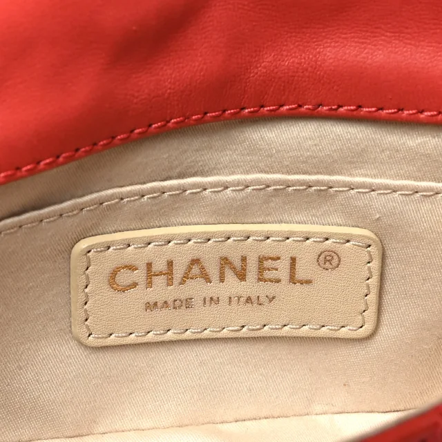 Chanel Quilted Extra Mini Cruise Charm Flap Coral in Lambskin from FASHIONPHILE, photo 6 of 10