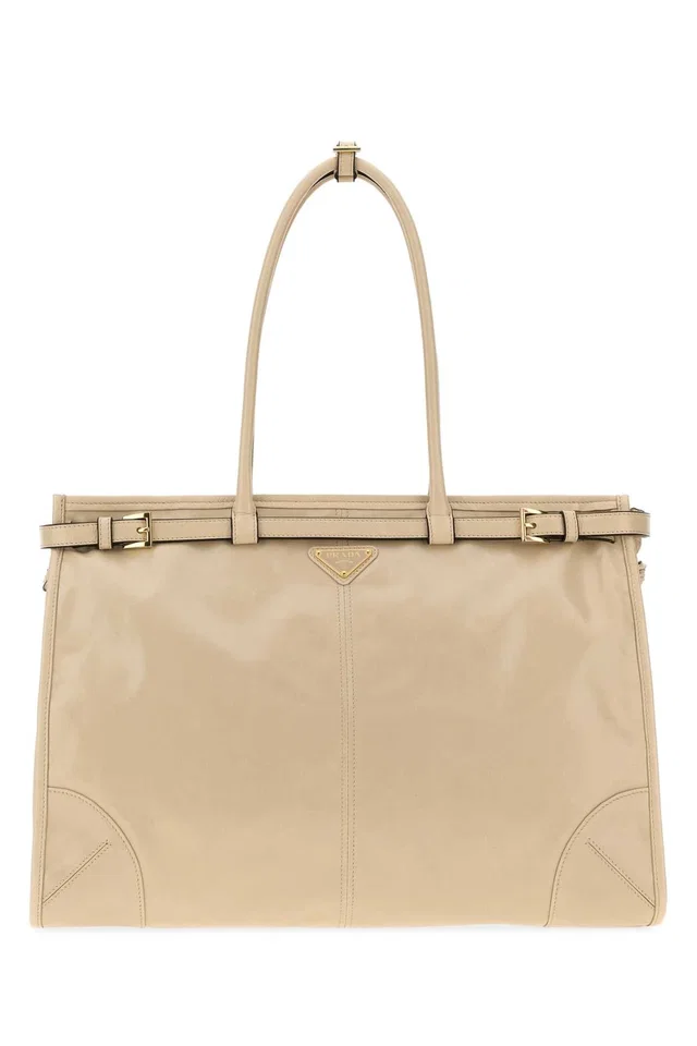 Prada Mano Shoulder Bag — Beige in Beige Leather from HEWI