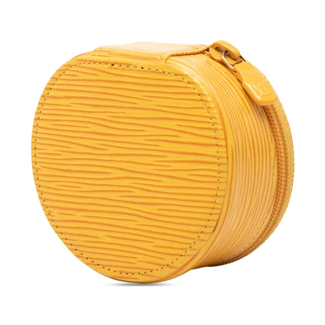 Yellow Louis Vuitton Epi Ecrin Bijoux Travel Jewelry Case in Yellow Leather from Designer Revival, photo 2 of 2