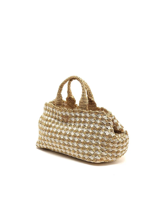 Prada Raffia Classic Tote Bag in Raffia from A Retro Tale