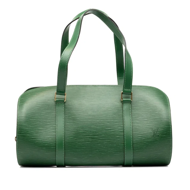 Green Louis Vuitton Epi Soufflot Handbag in Green Leather from Designer Revival