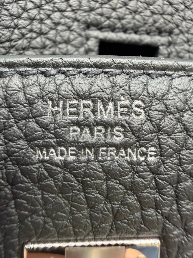 Hermès Birkin 25 Black Togo Palladium Hardware in Black Togo leather from Luxury Promise, photo 11 of 11