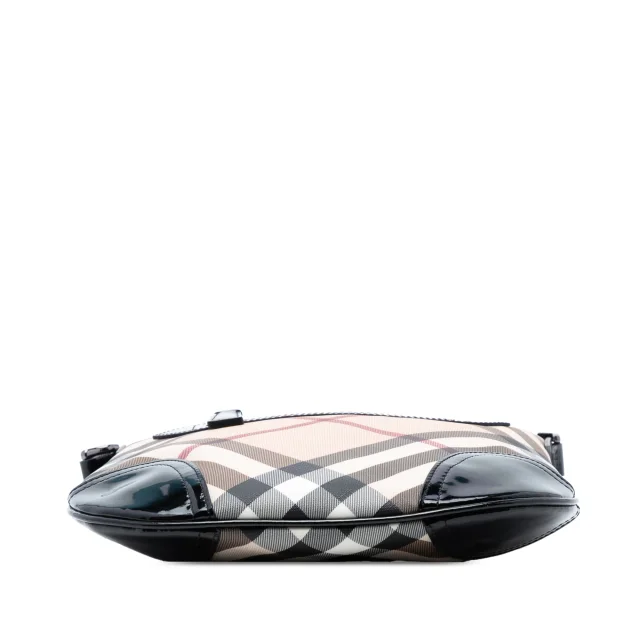 Beige Burberry Supernova Check Coated Canvas Dryden Crossbody in Beige Coated canvas from Designer Revival, photo 3 of 7