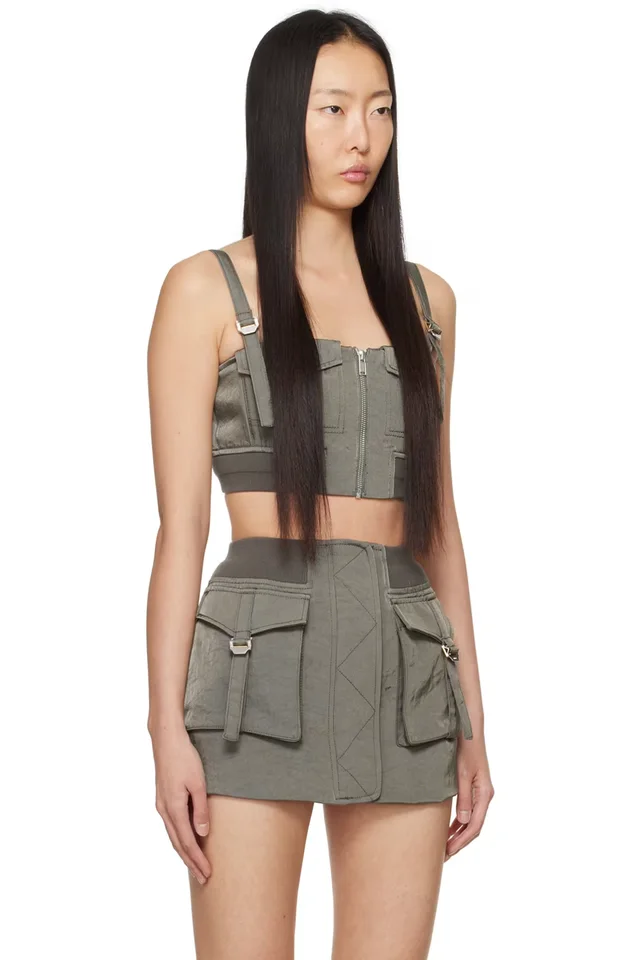 Dion Lee Khaki Aviator Camisole, photo 2 of 2 from SSENSE