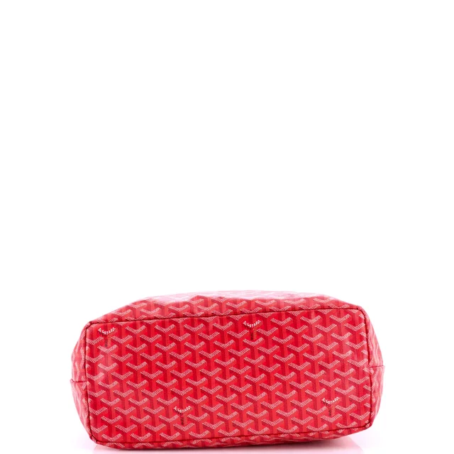 Goyard Saint Louis Reversible Tote Coated Canvas and Printed Canvas PM in red Coated canvas from Rebag, photo 5 of 9