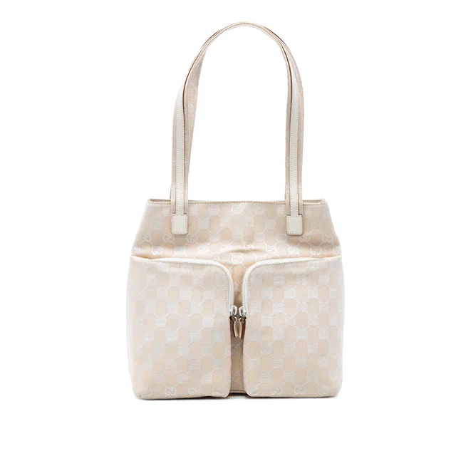 Beige Gucci GG Canvas Tote in Beige Canvas from Designer Revival