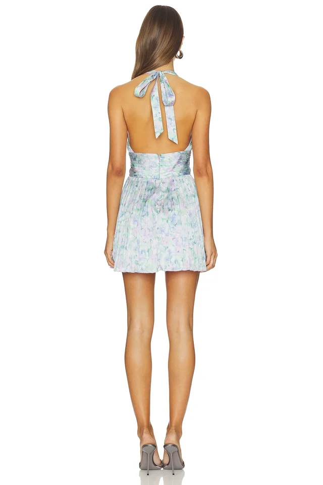 Lovers and Friends Doris Mini Dress in Blue Green Floral, photo 3 of 3 from REVOLVE (Canada)