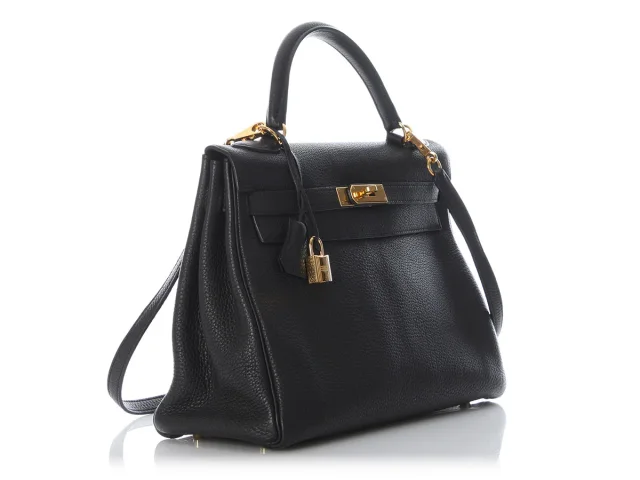 Hermès Togo Kelly 32 in Black Togo leather from Ann's Fabulous Finds, photo 5 of 11