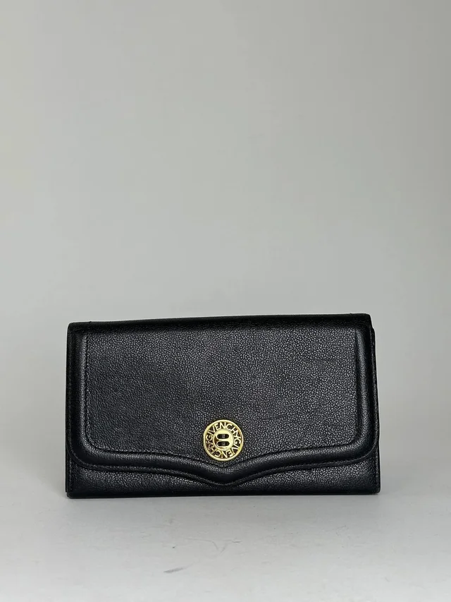 Givenchy Wallet With Gold-Tone Logo Detail in black Leather from Grailed