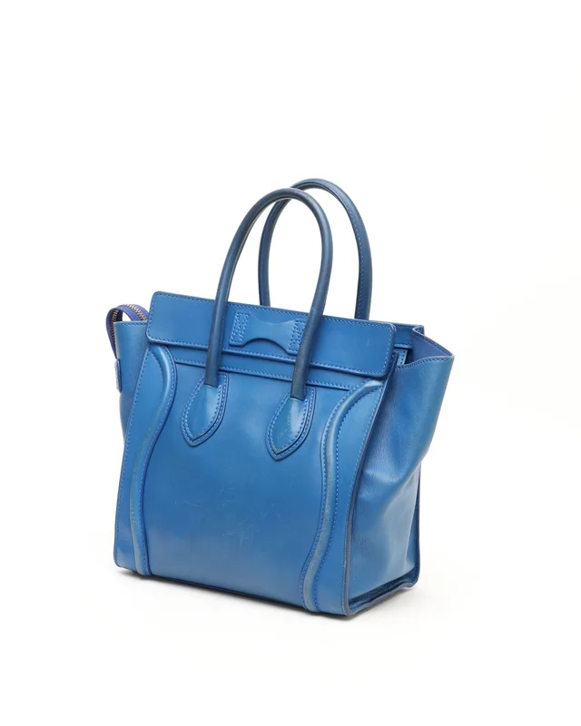 Celine Luggage Micro Bag in Leather from A Retro Tale, photo 3 of 11