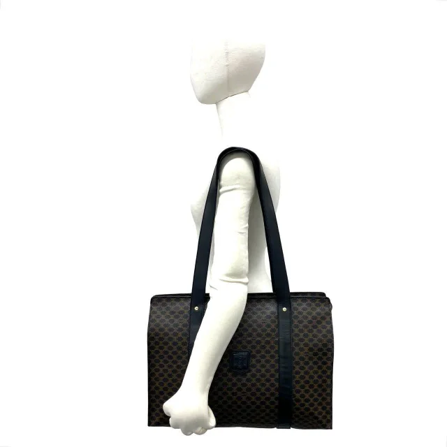 Celine Macadam Leather Tote Bag in Brown Leather from LuxUness, photo 2 of 10