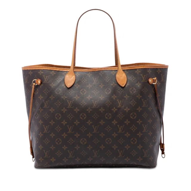 Brown Louis Vuitton Monogram Neverfull GM Tote Bag in Brown Coated canvas from Designer Revival
