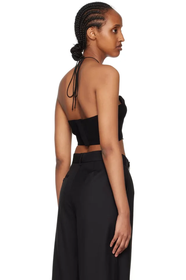 Staud Black Kyra Tank Top, photo 3 of 4 from SSENSE