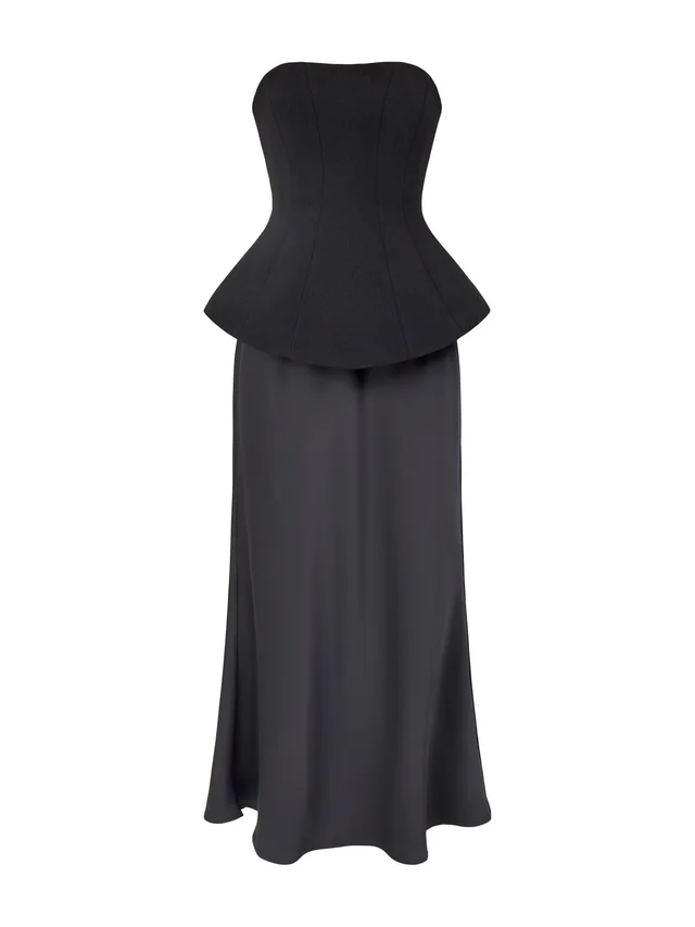 Club L London Ohio Maxi Strapless Dress Black in Black from Fenwick, photo 1 of 1