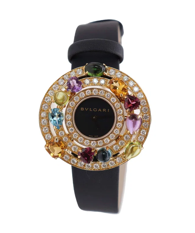 Bvlgari Astrale Cherchi Diamond Bezel Watch in Leather from Luxury Promise