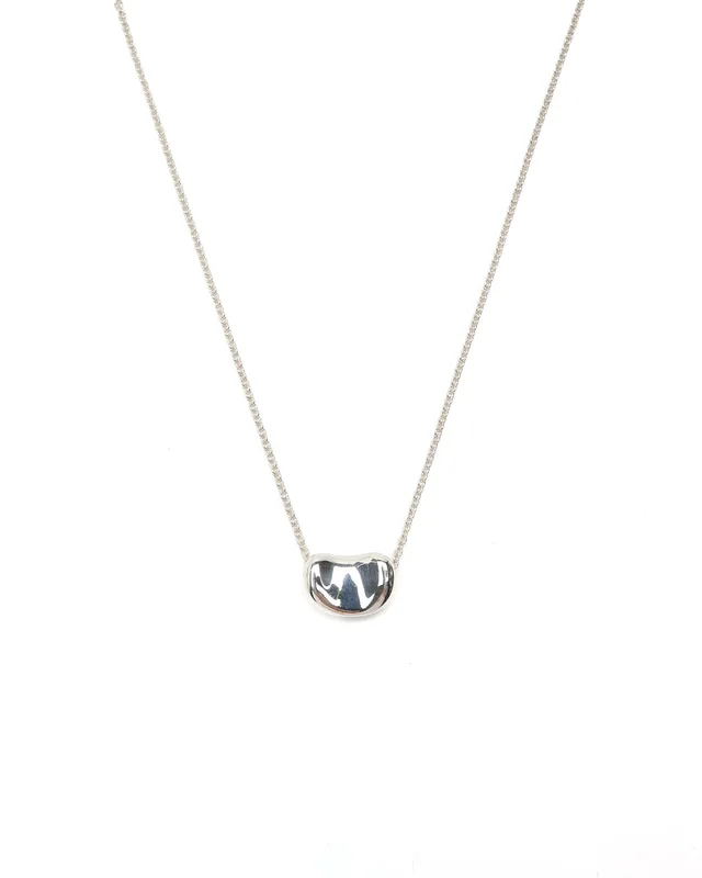 Tiffany & Co. Elsa Peretti Bean Silver Necklace in Silver from A Retro Tale