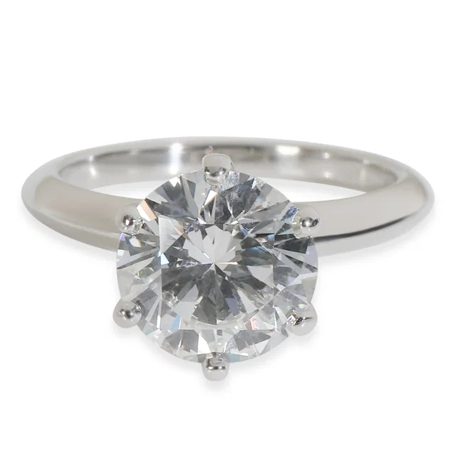 Tiffany & Co. 2.56 ct Round Brilliant Diamond Engagement Ring from myGemma