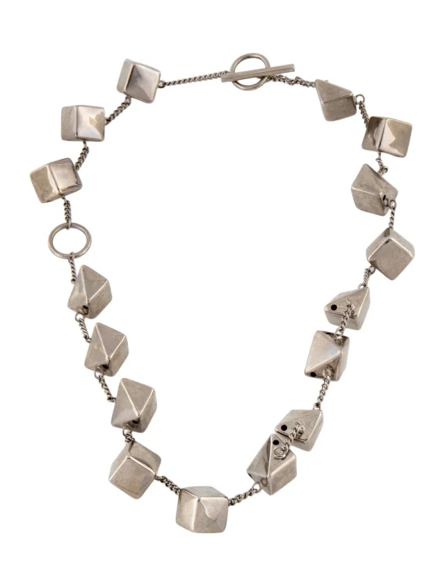 Jil Sander Chain Bead Necklace, 20.25" in multicolor from The RealReal