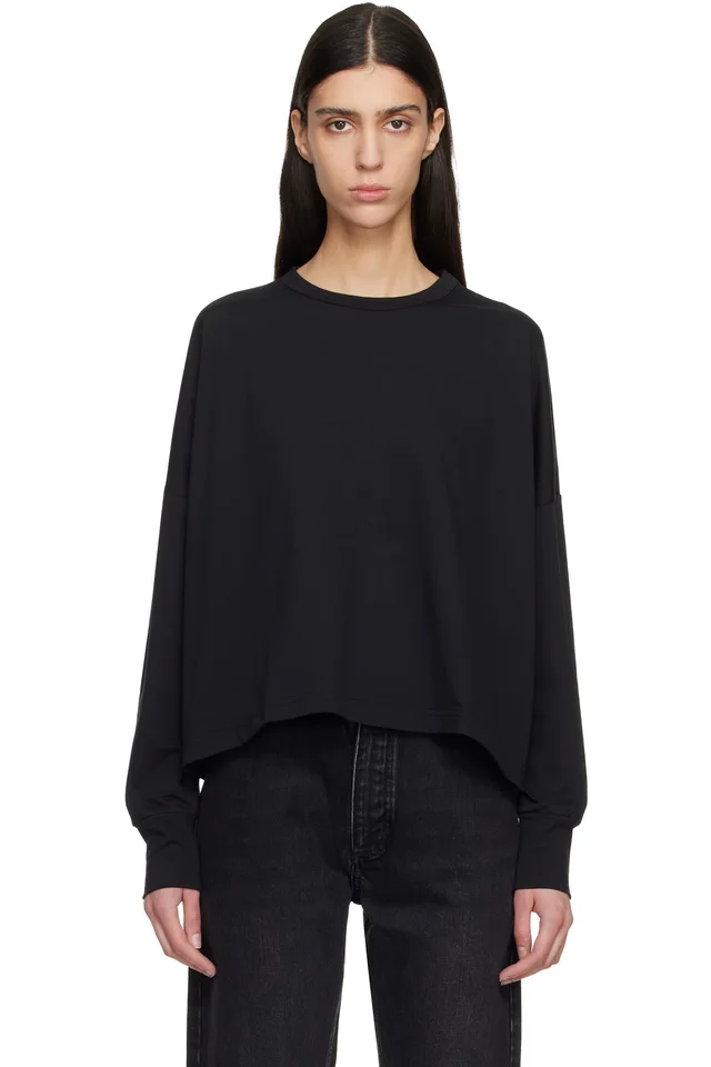 Black Loop Long Sleeve T-shirt, image 1 of 1 from SSENSE