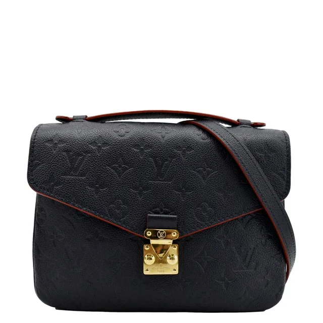 Louis Vuitton Metis Pochette Empreinte Leather Crossbody Bag Navy Blue in Navy Leather from Dallas Designer Handbags