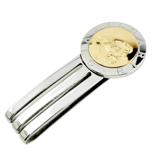 Bvlgari Bvlgari 750 Stainless Steel Money Clip from LuxUness