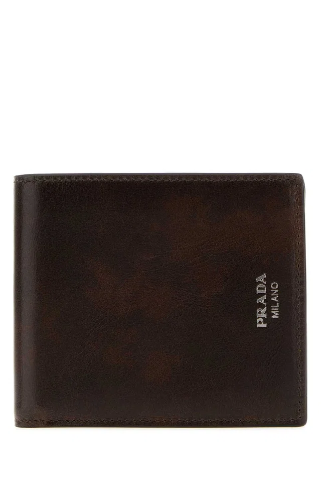 Prada Calf Leather Wallet — Brown Exterior in Brown Calfskin from HEWI
