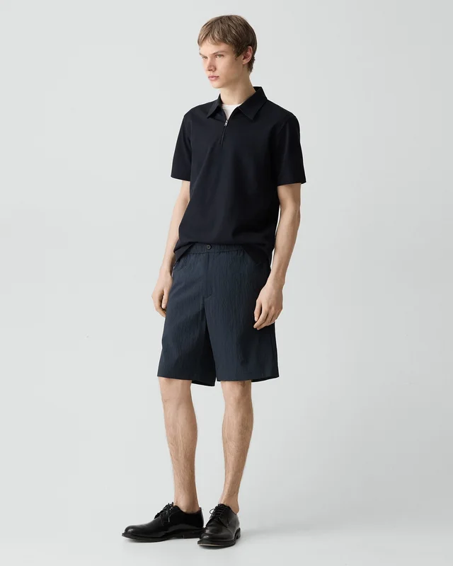 Theory Curtis Drawstring Short in Kelso Nylon in LIGHT ECLIPSE, photo 9 of 12 from Theory