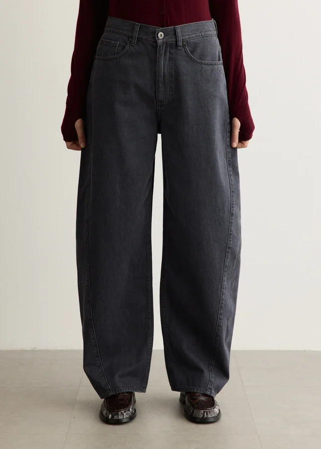 Incu Collection Jet Curved Leg Jeans in Grey from Incu, photo 1 of 1