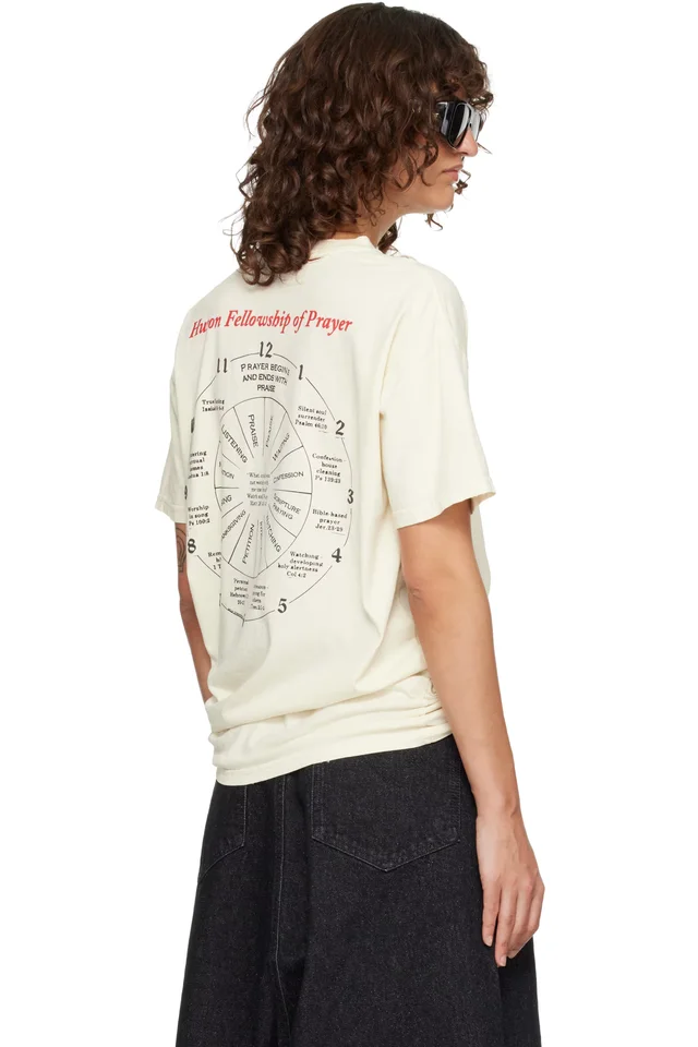 WILLY CHAVARRIA Off-White 'Keep Praying Bitches' Easy T-shirt, photo 3 of 5 from SSENSE