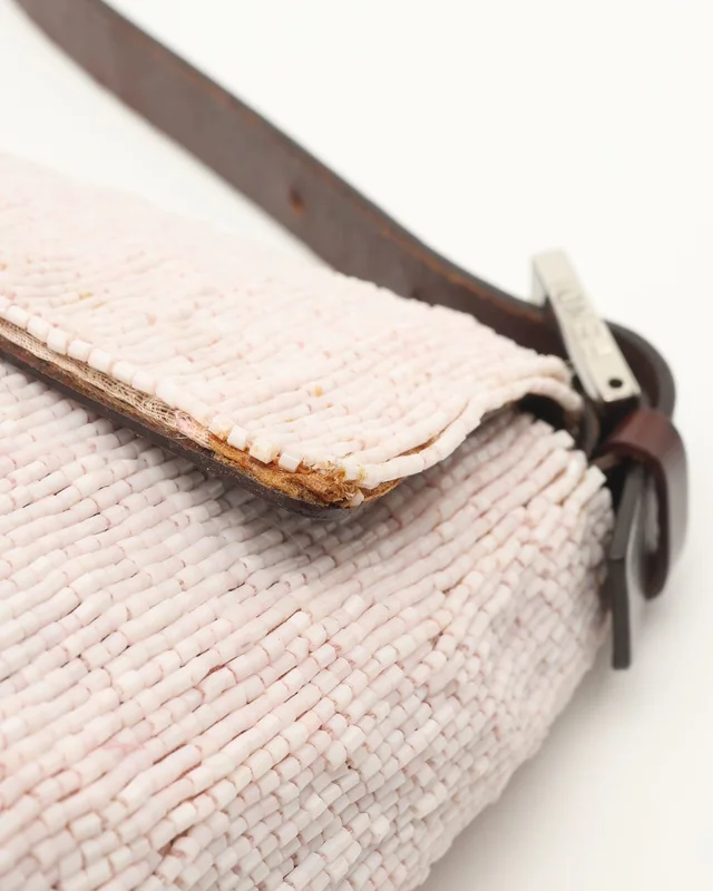 Fendi Medium Beaded Baguette Bag in Leather from A Retro Tale, photo 6 of 10