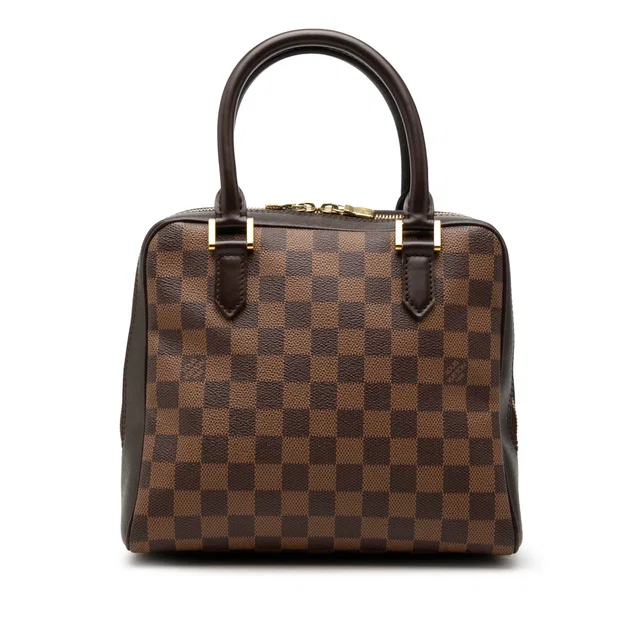 Brown Louis Vuitton Damier Ebene Brera Handbag in Brown Canvas from Designer Revival