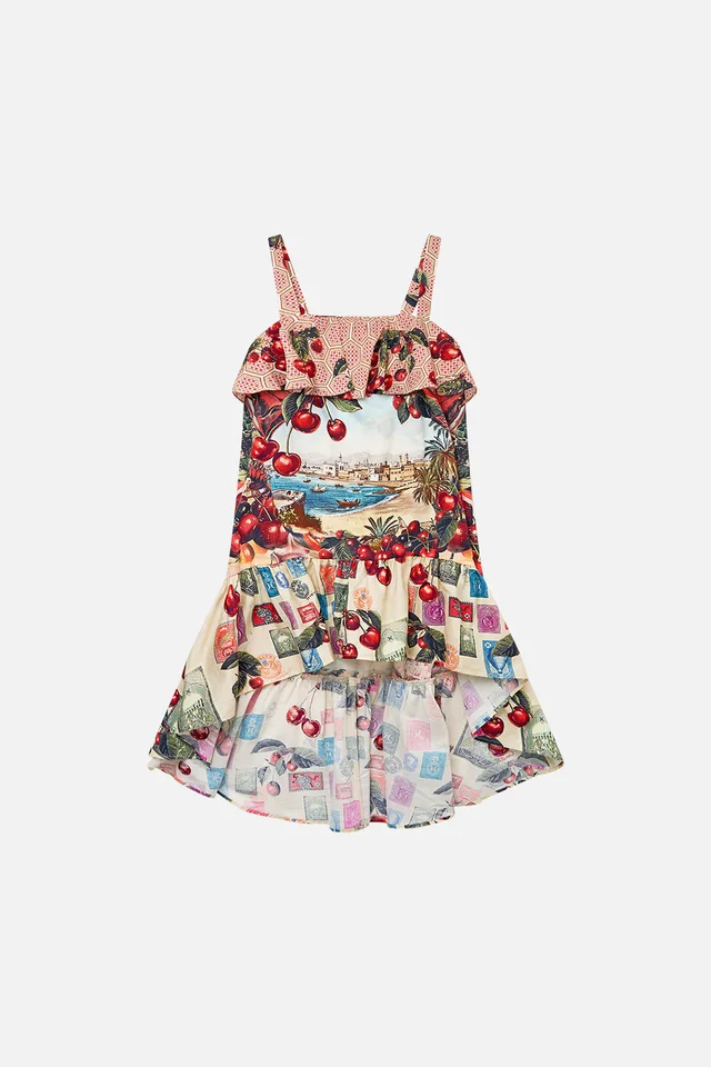 Camilla eBoutique KIDS WIDE STRAP HIGH LOW DRESS WITH FRILLS NOTES FROM THE ROAD from CAMILLA, photo 1 of 1