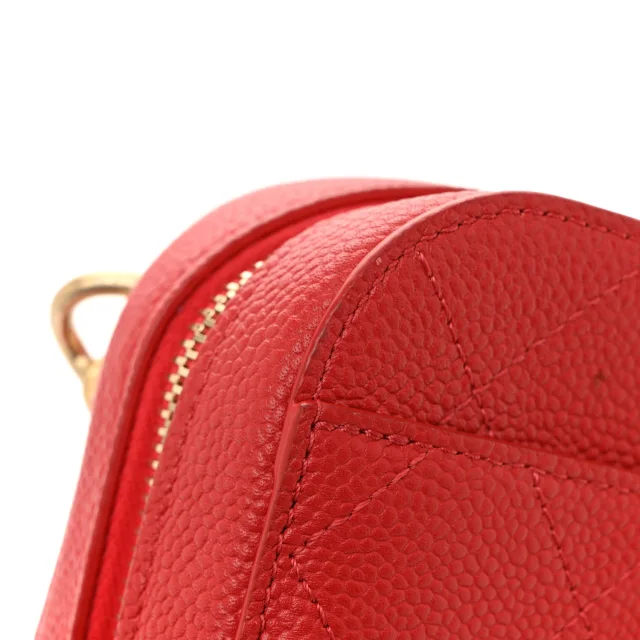 Chanel Caviar Quilted Waist Bag Red in Red Caviar leather from FASHIONPHILE, photo 13 of 15