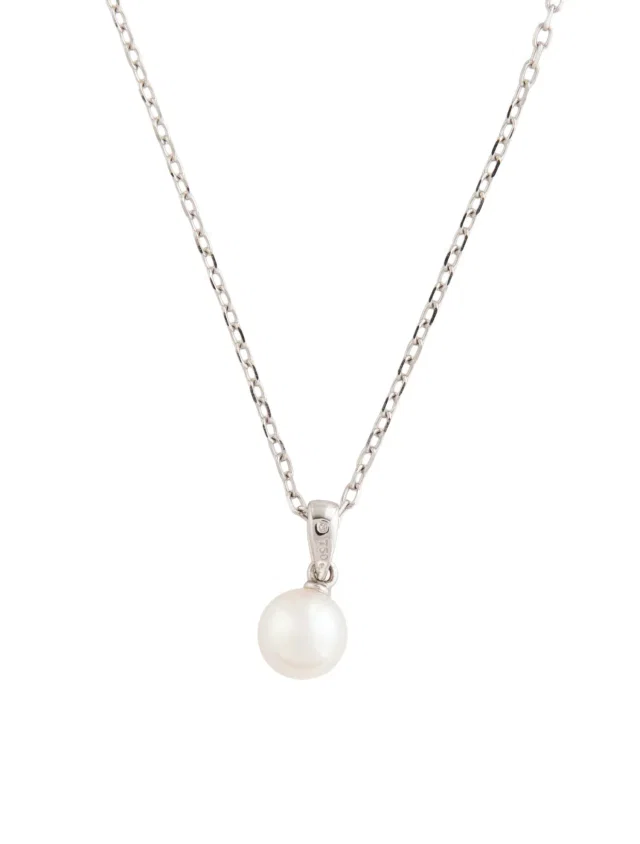 Mikimoto 18K Akoya Pearl Pendant Necklace, 18" in multicolor from The RealReal