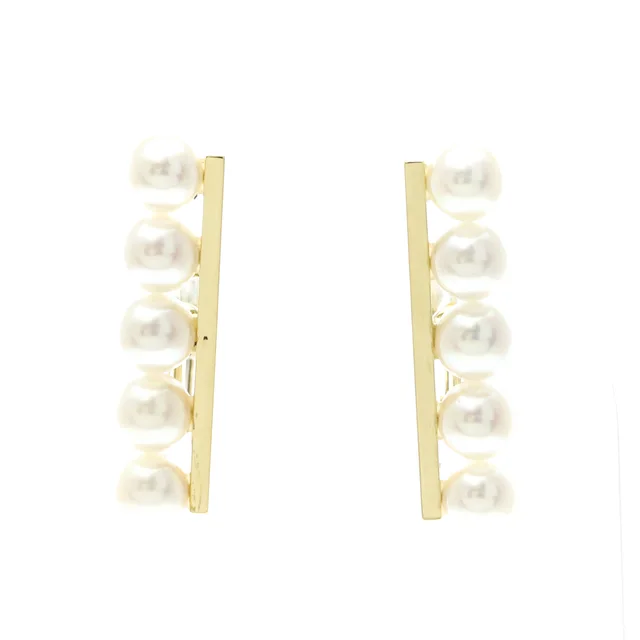Tasaki Balance Plus Earrings Pearl Yellow Gold (18K) Clip Earrings Gold in Gold Yellow gold (18K) from Elady
