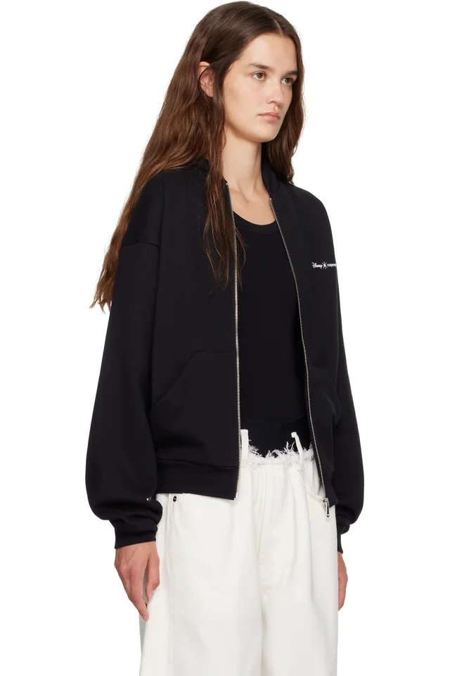 Coperni Black Disney Maleficent Zip Up Hoodie, photo 2 of 5 from SSENSE