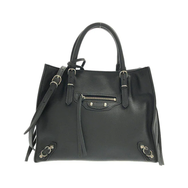 Balenciaga PAPIER MINI A4 ZIP AROUND Calf Bag in Leather from LuxUness