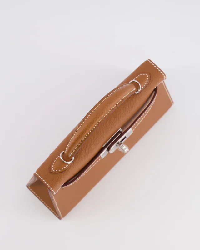 Hermès Mini Kelly II 20 Bag in Gold Epsom leather from Sellier, photo 17 of 21