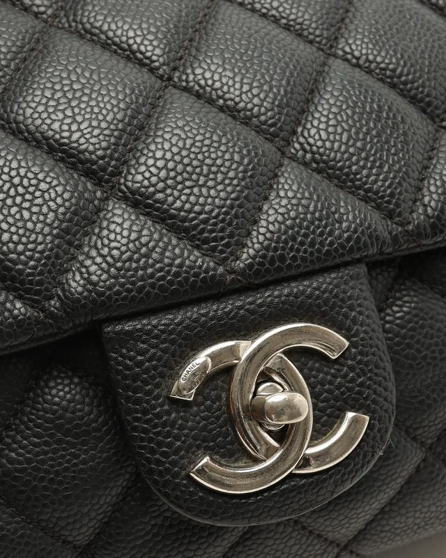 Chanel Easy Jumbo Caviar Flap Bag in Caviar leather from A Retro Tale, photo 6 of 11