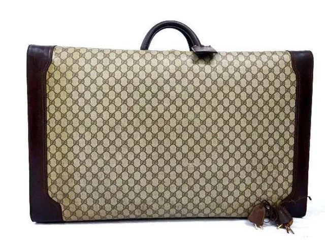 Gucci XL Supreme GG Monogram Trunk Suitcase Luggage Steamer in Canvas from Bagriculture