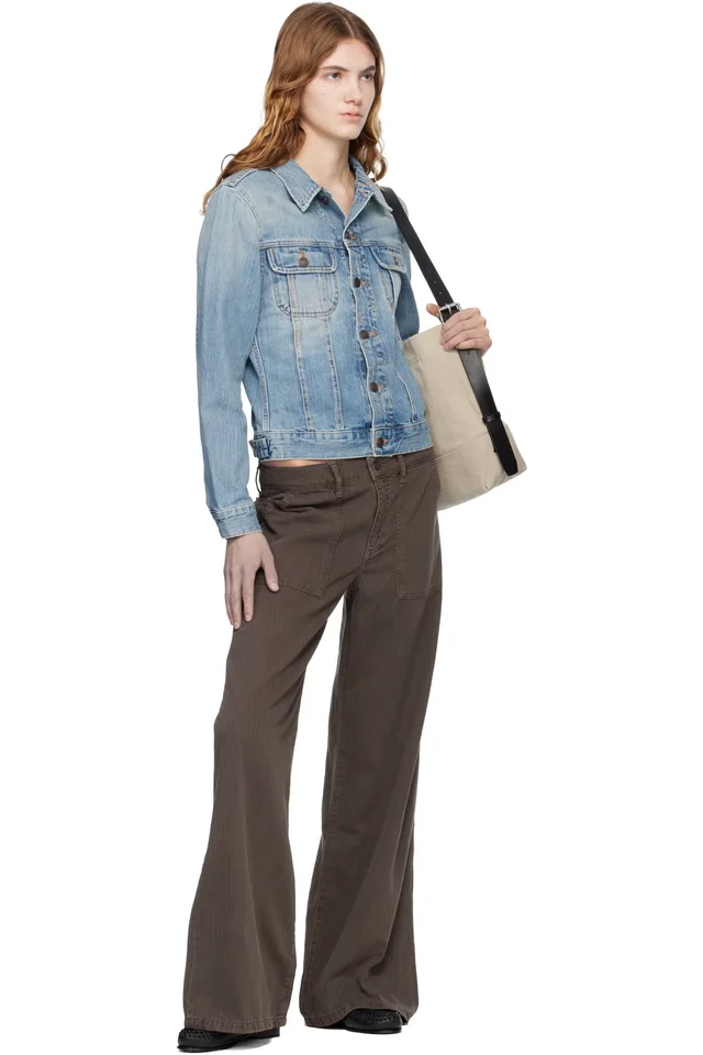 JEANERICA Brown Guell Trousers, photo 4 of 4 from SSENSE