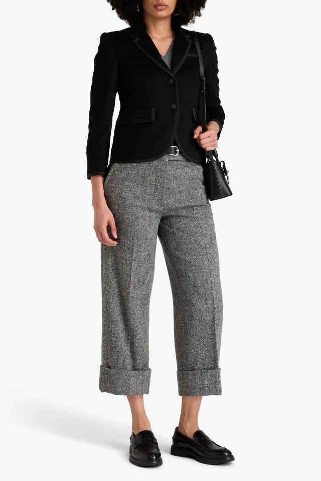 Thom Browne Cashmere-Felt Blazer in Black, photo 2 of 4 from THE OUTNET