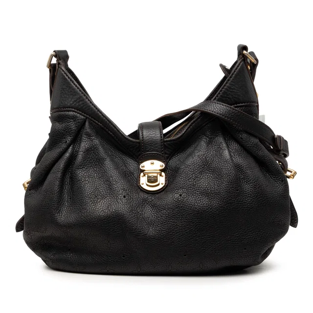 Black Louis Vuitton Monogram Mahina XS Crossbody Bag in Black Leather from Designer Revival