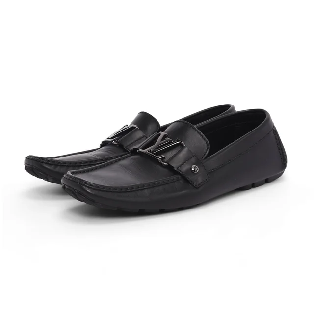 Louis Vuitton Monte Carlo Mocassins 8.5 in Black Calfskin from Blue Spinach