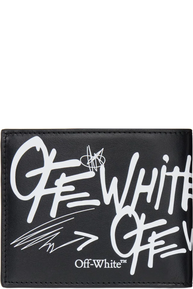 Off-White Black Logo Bifold Wallet, photo 2 of 3 from SSENSE