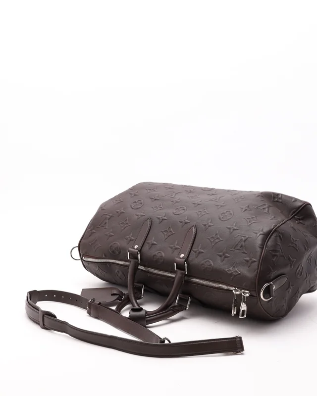Louis Vuitton x Edun Revelation Keepall Bandoulière 45 Weekend Bag in Leather from A Retro Tale, photo 5 of 7