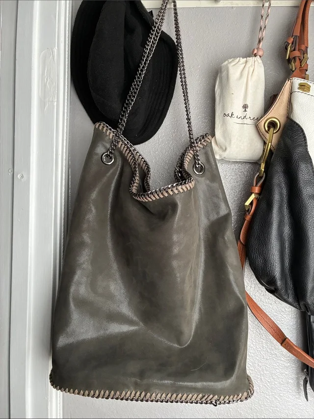 Stella McCartney Falabella Tote With Chain Trim in gray from Poshmark, photo 1 of 1