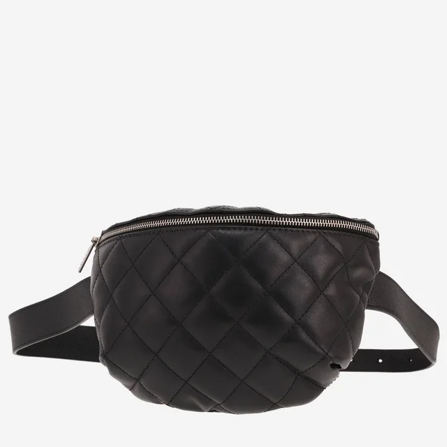 Chanel belt bag Noir quilted leather belt bag in Black Leather from Collector Square